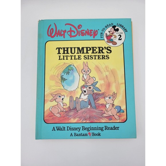 Lot of 4 Vtg Walt Disney Fun-To-Read books #1, 2, 5, 19 Pooh Mickey Thumper Road - Picture 4 of 12